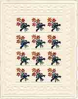 daisy bouquet embossed quilt designs, embossed quilt designs art and gifts, embossed quilt designs gifts, embossed quilt designs paintings and prints by artists Jane Billman and Gregg Billman