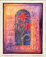 enchanted lily embossed botanical, flowers and plant life art and gifts, embossed botanical, flowers and plant life gifts, embossed botanical, flowers and plant life paintings and prints by artists Jane Billman and Gregg Billman