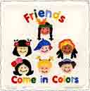 friends come in colors multicultural embossed art and prints, multicultural embossed gifts, multicultural embossed paintings and multicultural embossed prints by artists Jane Billman and Gregg Billman