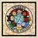 friends come in colors multicultural art and multicultural gifts, multicultural paintings and multicultural prints, by artists Jane Billman and Gregg Billman