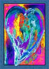 heart abstract hearts art, hearts gifts, hearts prints and hearts paintings, hearts prints by artists Jane Billman and Gregg Billman