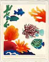 lion's den sea life art, sea life gifts, sea life prints, sea life paintings by artists Jane Billman and Gregg Billman