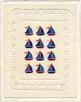 sailboats embossed sailboat art and sailboat gifts, sailboat paintings and sailboat prints by artists Jane Billman and Gregg Billman